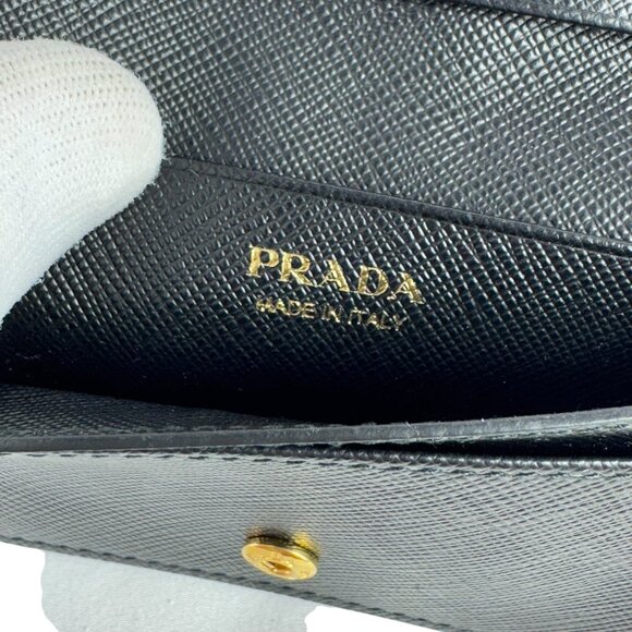 PRADA Small Saffiano Leather Wallet Card Holder Made in Italy - Picture 10 of 13